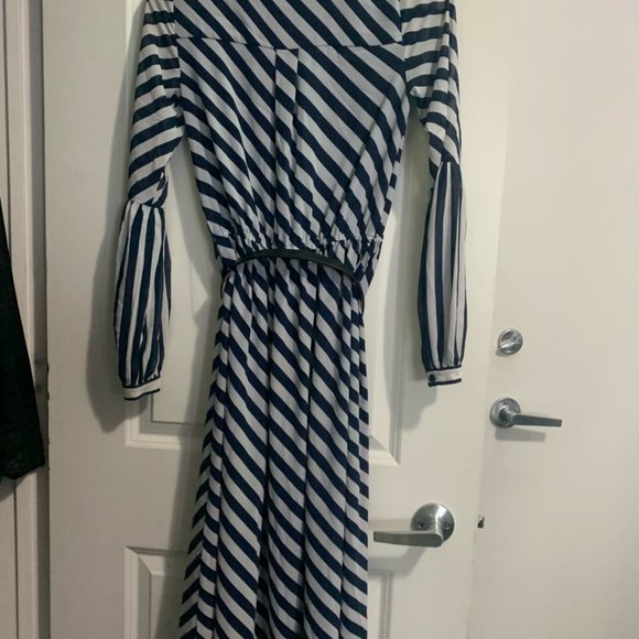 MICHAEL KORS BLUE STRIPED DRESS - Picture 3 of 3